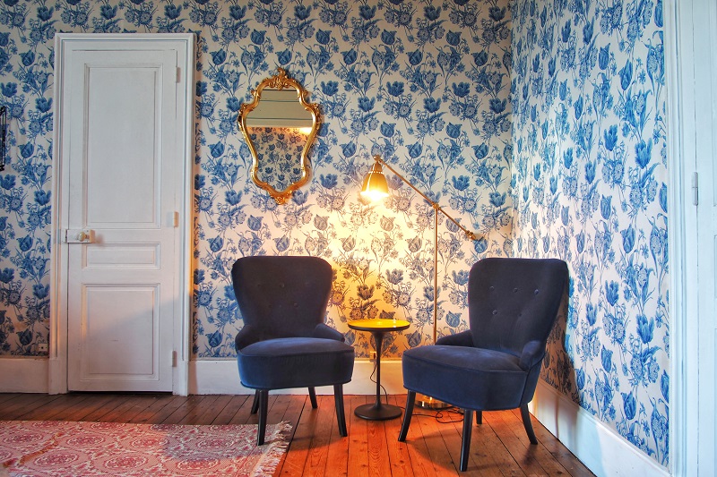 manoir sologne chambre bleue